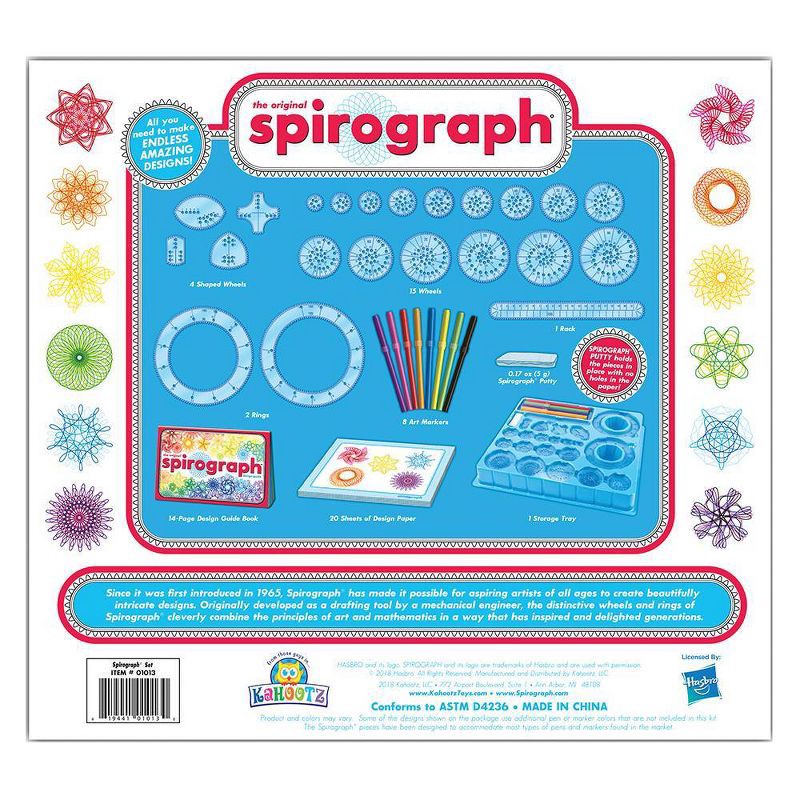 slide 3 of 4, The Original Spirograph Drawing Set with Markers - Spirograph: Creative Craft Kit for Kids 8+, Includes Activity Guide, 1 ct