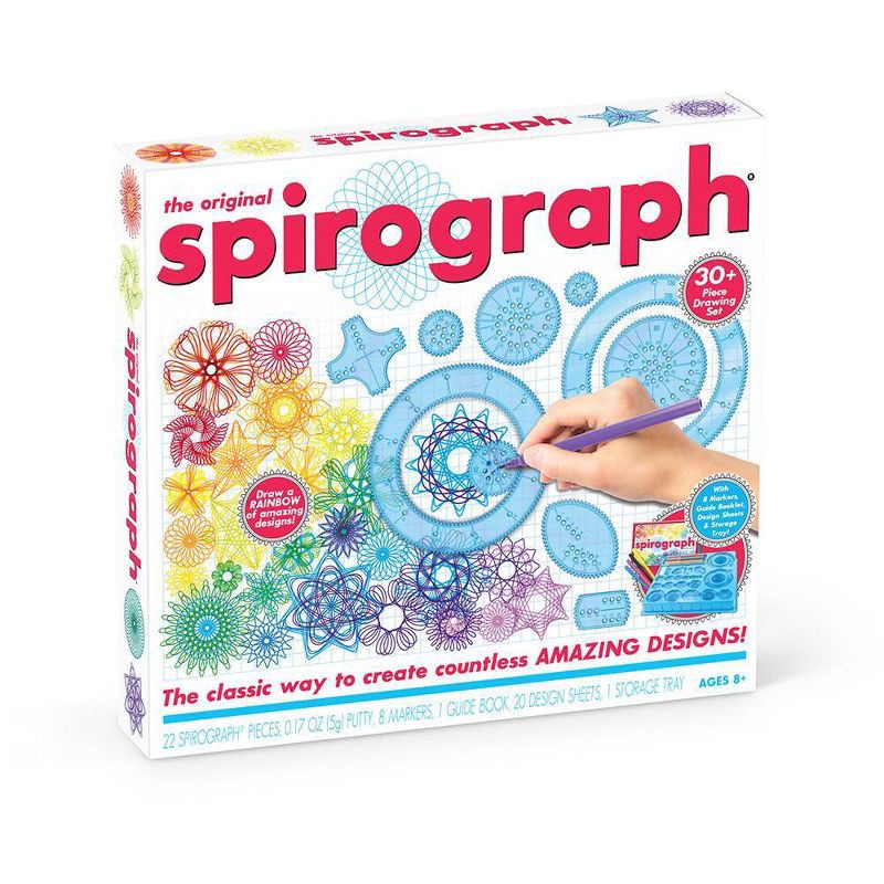 slide 4 of 4, The Original Spirograph Drawing Set with Markers - Spirograph: Creative Craft Kit for Kids 8+, Includes Activity Guide, 1 ct