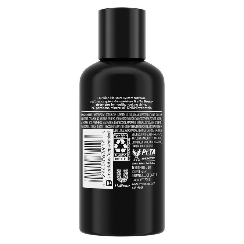slide 2 of 9, Tresemme Moisture Rich Shampoo - Travel Size - 3 fl oz, 3 fl oz