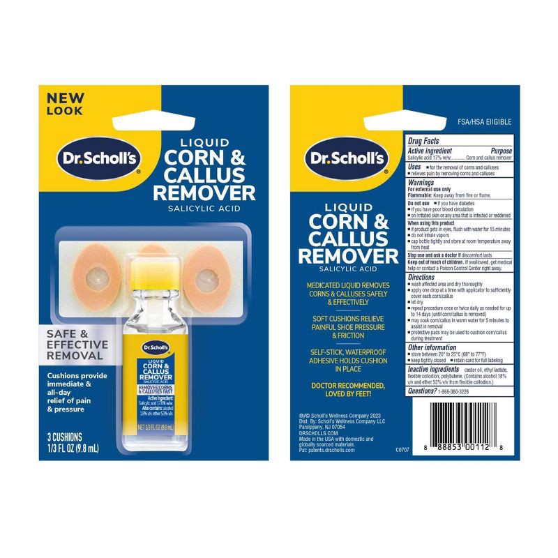 slide 1 of 10, Dr. Scholl's Liquid Corn and Callus Remover - 0.33oz, 0.33 oz