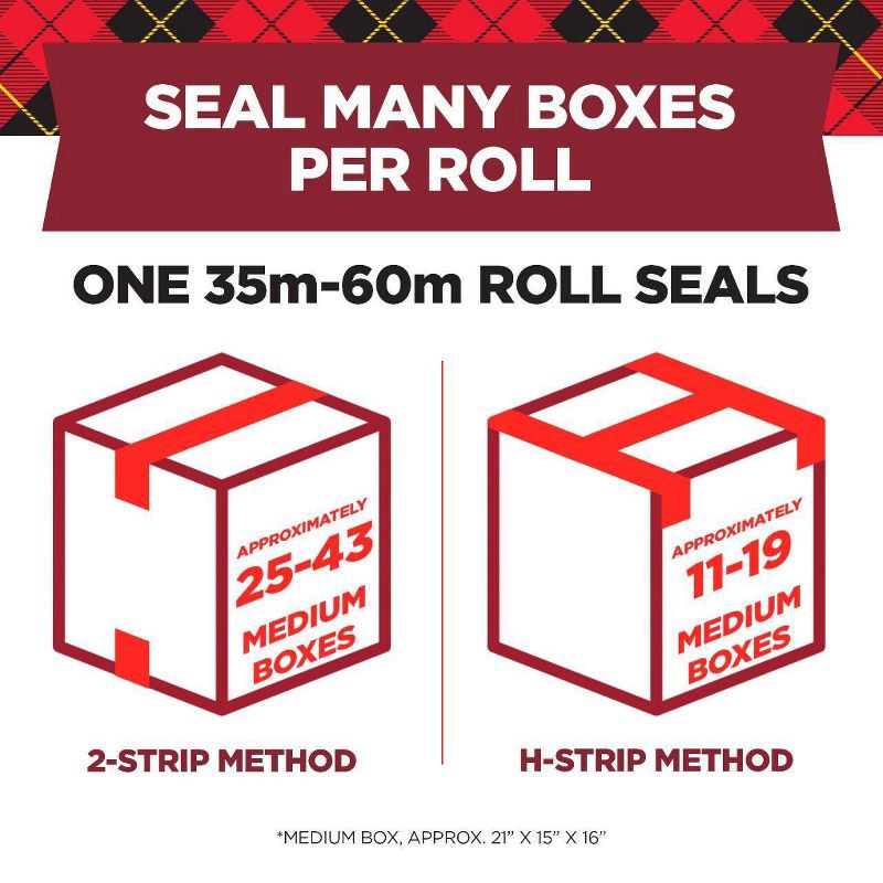 slide 3 of 12, Scotch Ultra Clear Mailing Packaging Tape with Dispenser 1.88" x 54yd: Packing & Shipping Tape Refill, Clear, 1965.6" Length, 1 ct