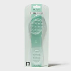 Fab Feet Women's by Foot Petals 3/4 Gel Insoles Shoe Cushion Clear - Size (6-11): Urethane Material, Foot Pain Relief