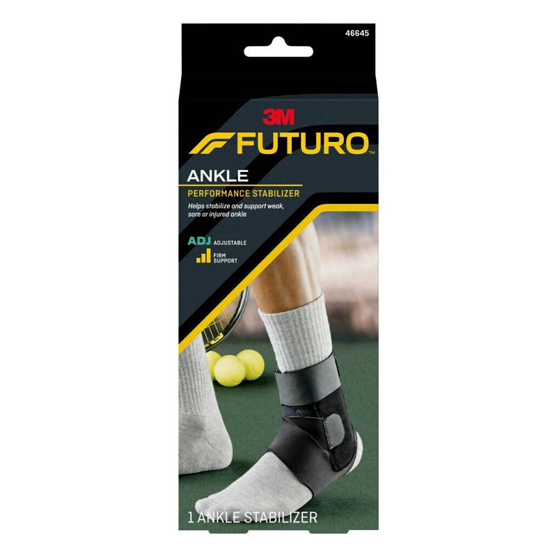 slide 1 of 10, FUTURO Performance Ankle Stabilizer, Adjustable Ankle Brace - 1pk, 1 ct