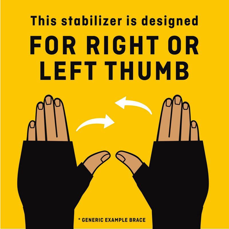 slide 5 of 8, FUTURO Deluxe Thumb Stabilizer, Thumb Brace for Left or Right Hand, S/M - 1pk, 1 ct