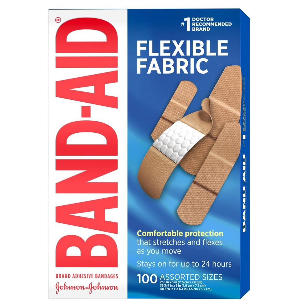 slide 7 of 7, BAND-AID Flexible Fabric - 100ct, 100 ct