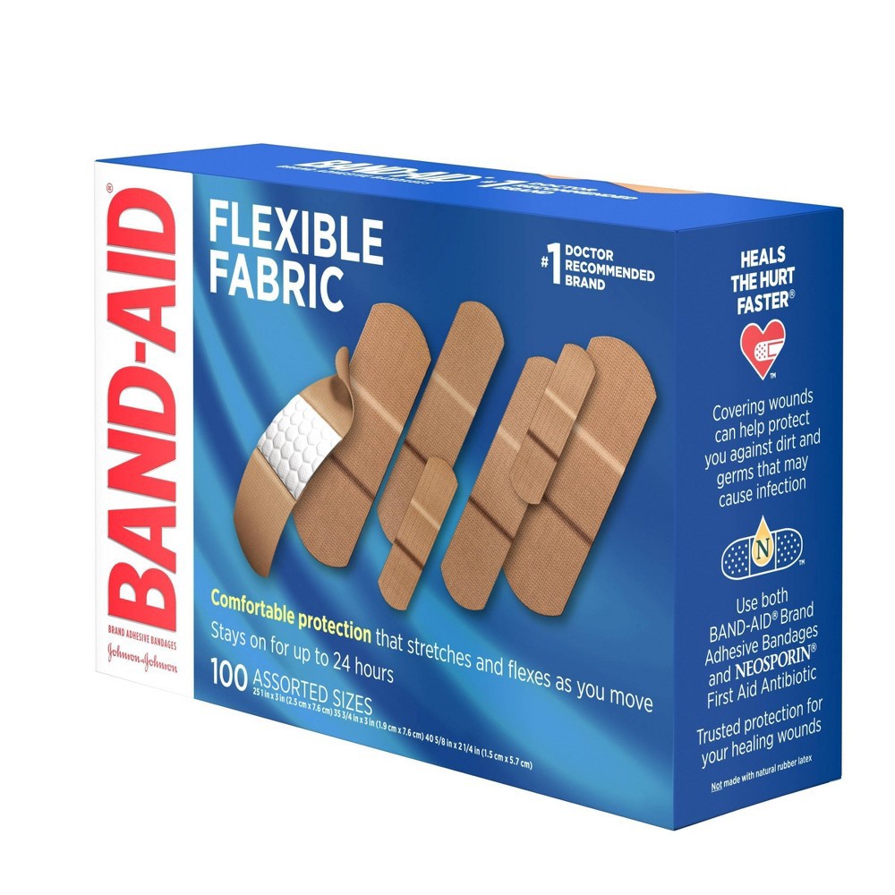 slide 6 of 7, BAND-AID Flexible Fabric - 100ct, 100 ct