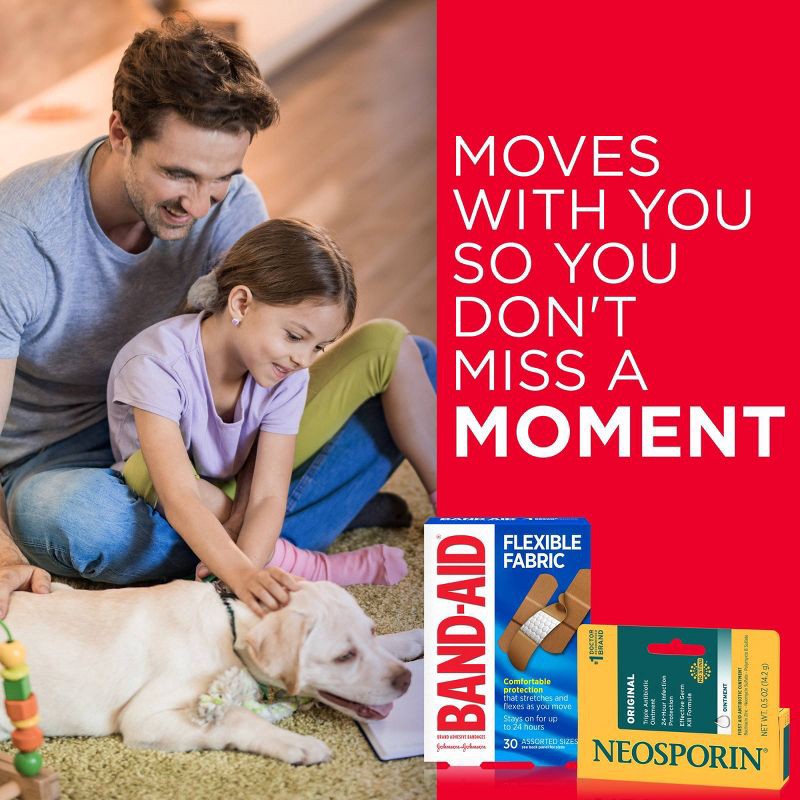 slide 7 of 8, Band-Aid Flexible Fabric - 100ct, 100 ct