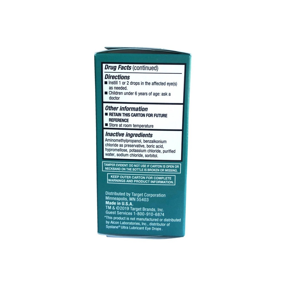 slide 6 of 8, Extra Relief Lubricant Eye Drops - up & up, 1 fl oz