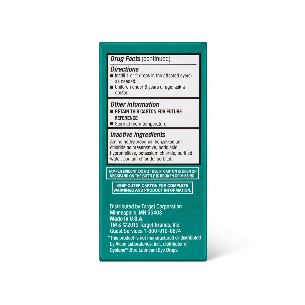 slide 3 of 8, Extra Relief Lubricant Eye Drops - up & up, 1 fl oz