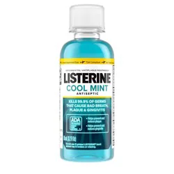 Listerine Antiseptic Intense Mouthwash for Bad Breath - Cool Mint - Travel Size - 3.2oz