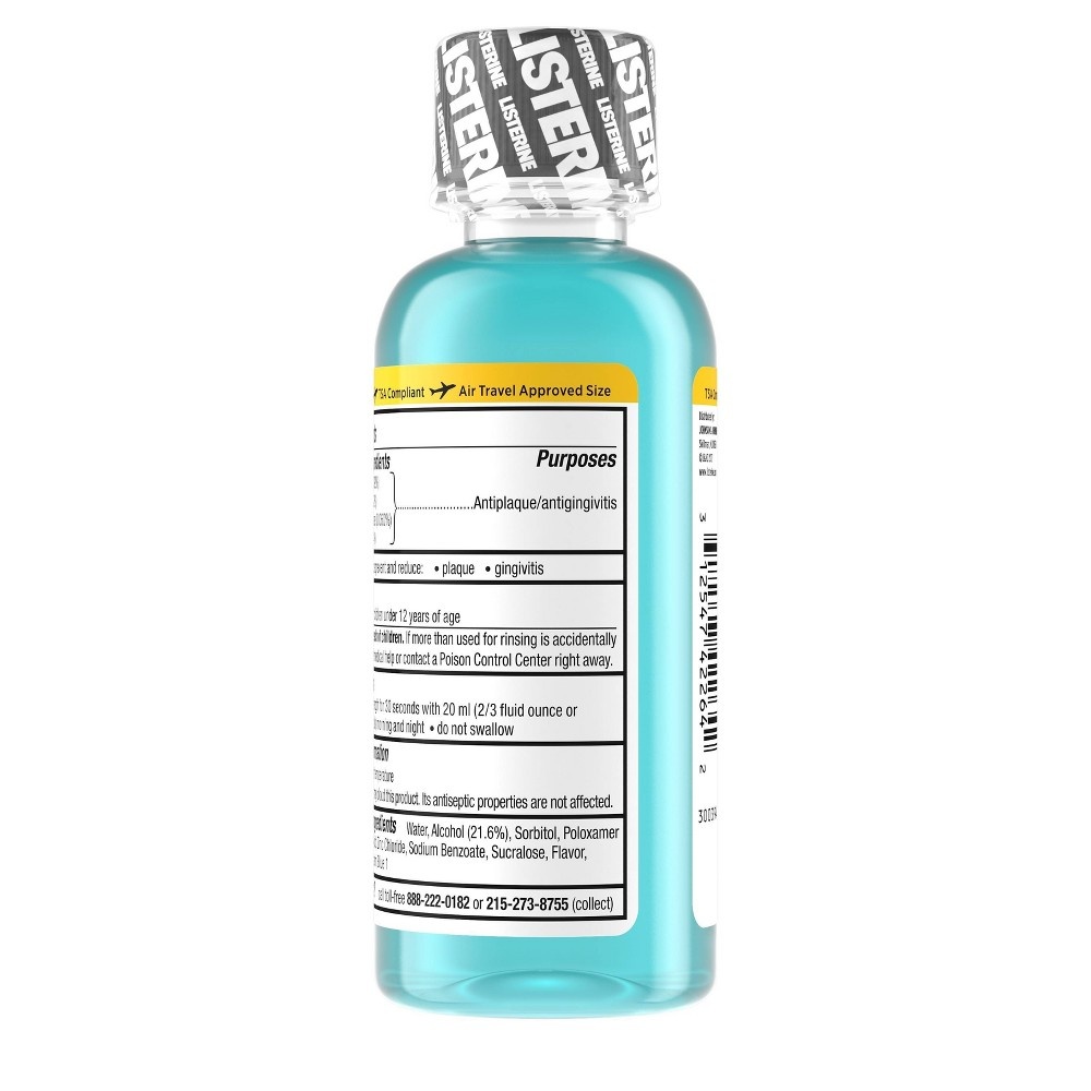 slide 3 of 8, Listerine Ultraclean Arctic Mint Antiseptic Mouthwash - Trial Size - 3.21 fl oz, 3.21 fl oz