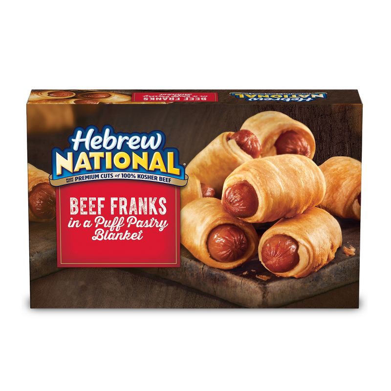 slide 1 of 5, Hebrew National Frozen Beef Franks in a Blanket - 18.4oz/32ct, 32 ct; 18.4 oz