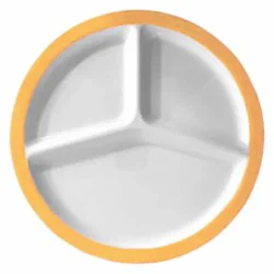 Everyday Living 10 in Round Melamine Divided Plate - Marigold, 1 ct