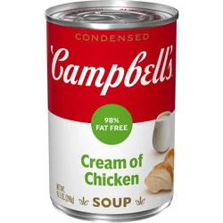 Campbell's Condensed 98% Fat Free Cream of Chicken Soup, 10.5 oz Can