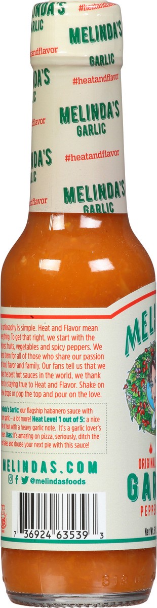slide 9 of 12, Melinda's Garlic Habanero Hot Sauce, 5 fl oz