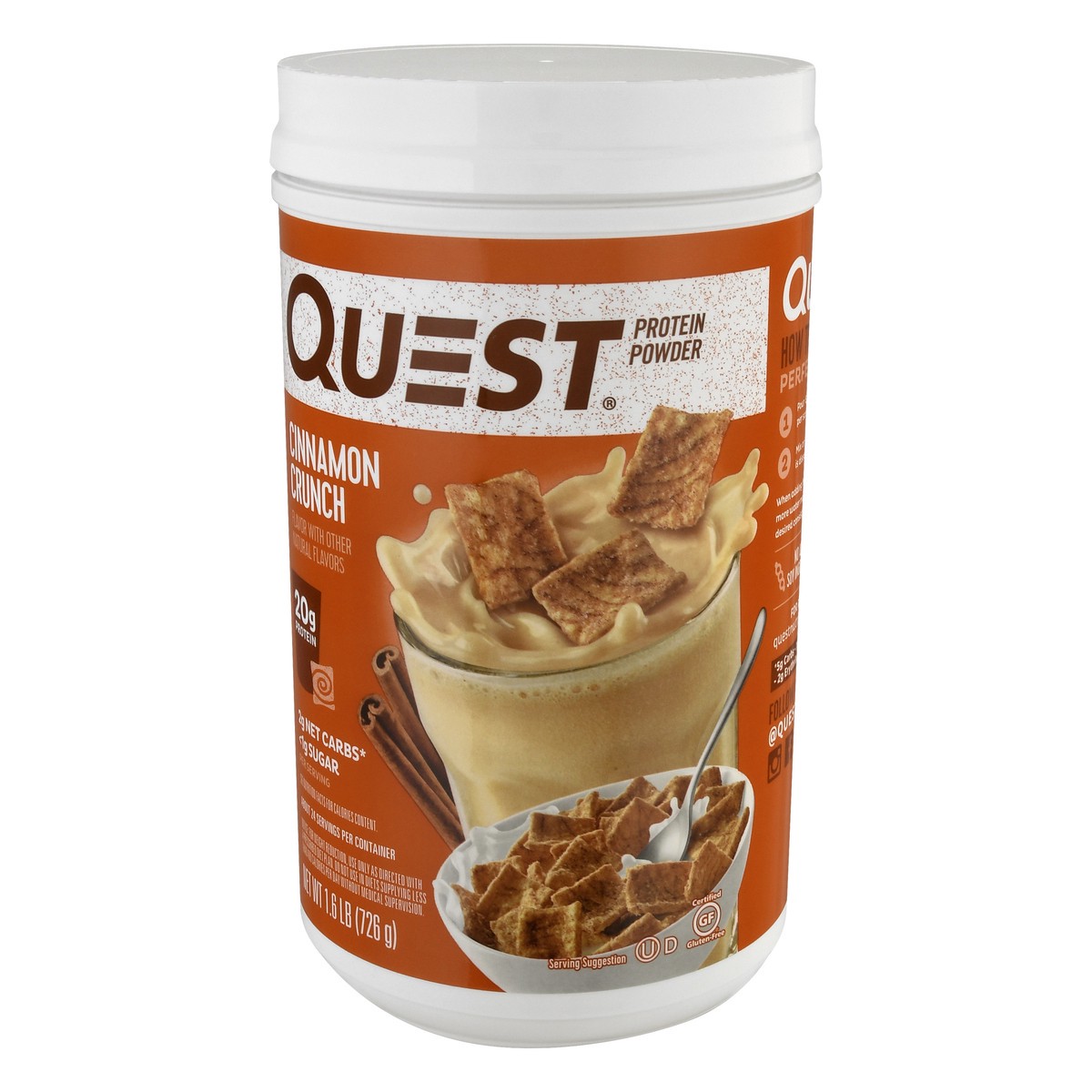 slide 3 of 9, Quest Protein Powder, 1.6 lb