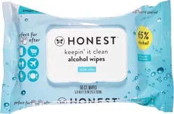 Honest Alcohol Wipes with Aloe 50 ea