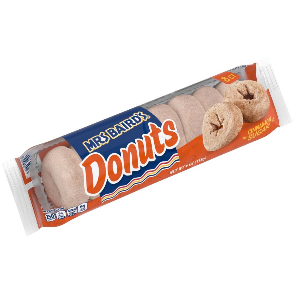 slide 1 of 1, Mrs. Baird's Cinnamon Sugar Donuts, 4 oz