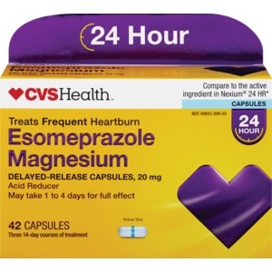 slide 1 of 1, CVS Health Esomeprazole Magnesium, 42 ct