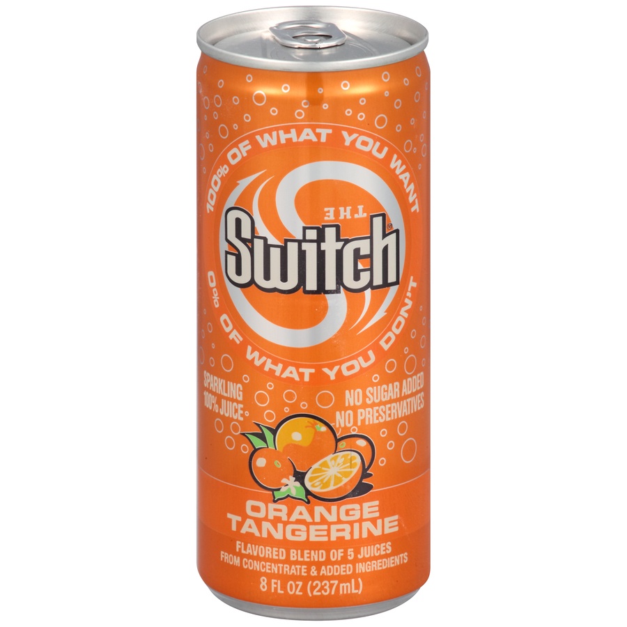 slide 1 of 6, The Switch 100% Juice Orange Tangerine, 8 fl oz