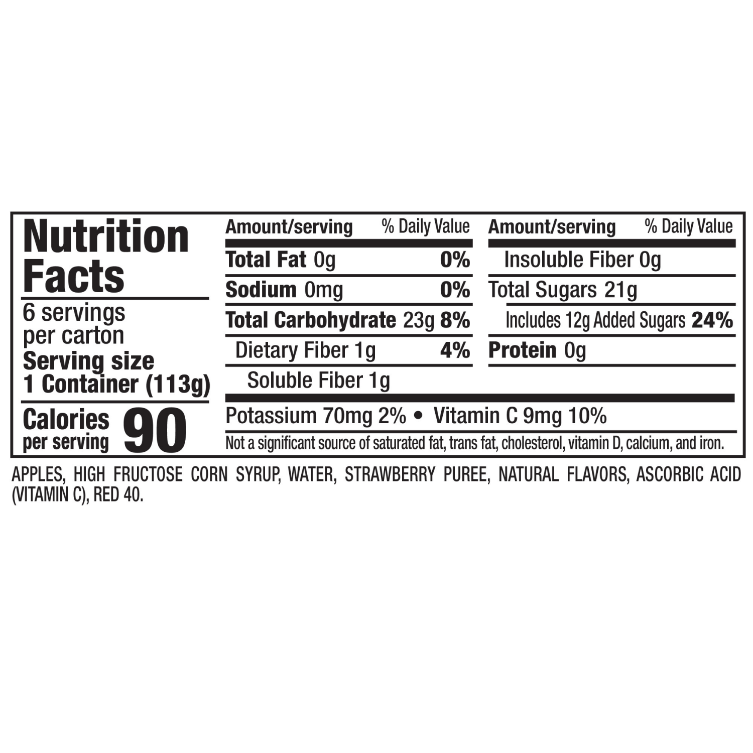 slide 3 of 5, Mott's 6 Pack Strawberry Applesauce 6 ea, 6 ct; 4 oz