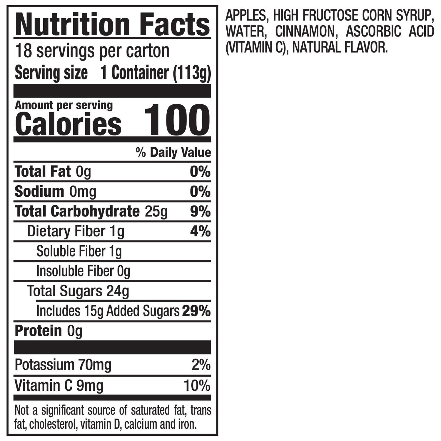 slide 2 of 5, Mott's Cinnamon Apple Sauce 18 ea, 18 ct