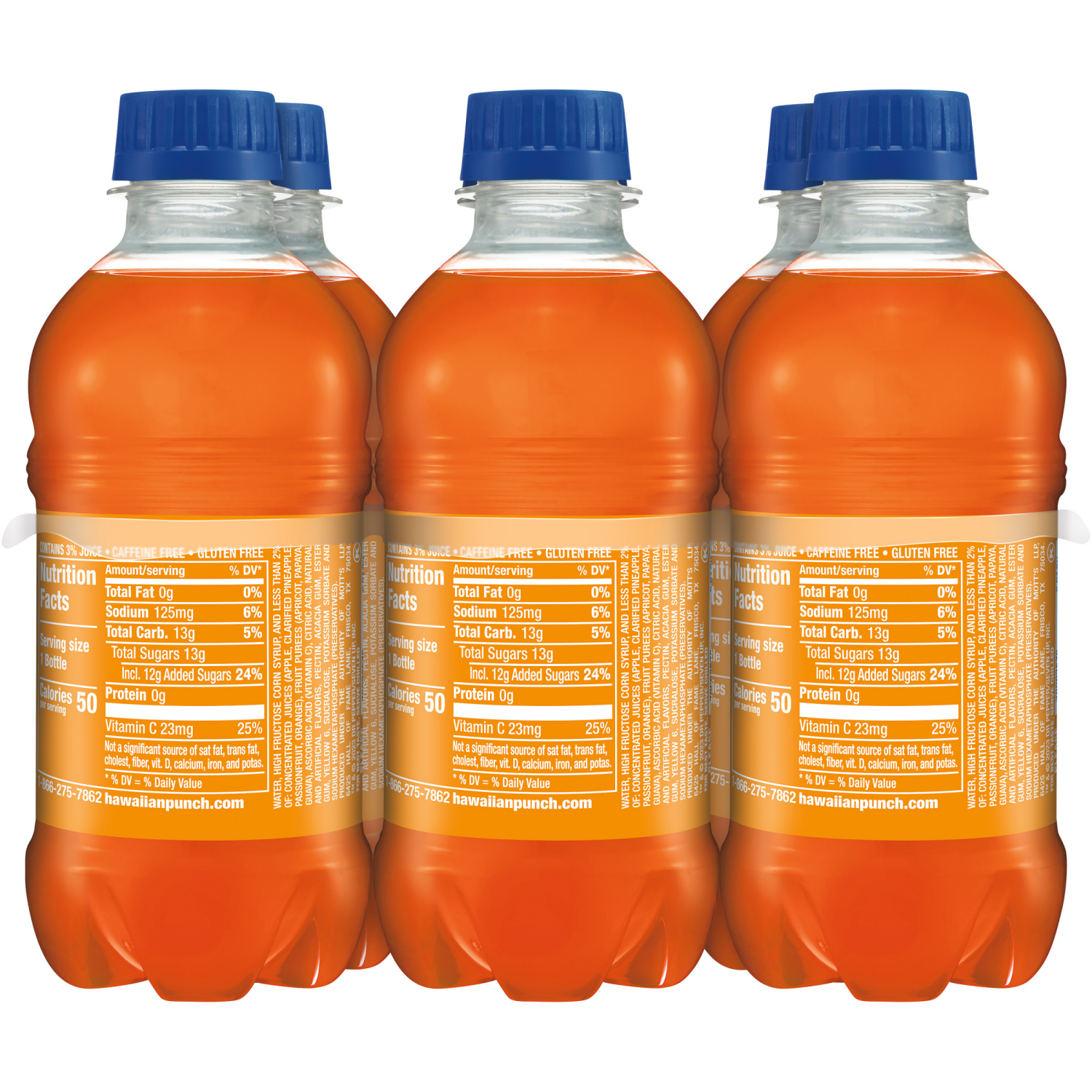 slide 7 of 7, Hawaiian Punch Orange Ocean, 10 fl oz bottles, 6 pack, 6 ct