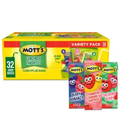 Mott's Mott’s Lunchbox Favorites Variety Pack, 6.75 fl oz boxes, 32 pack