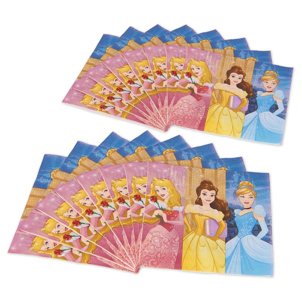 slide 3 of 4, Disney Princess Napkin, 16 ct