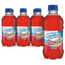 Hawaiian Punch Fruit Juicy Red Juice Drink 6 - 10 fl oz Bottles