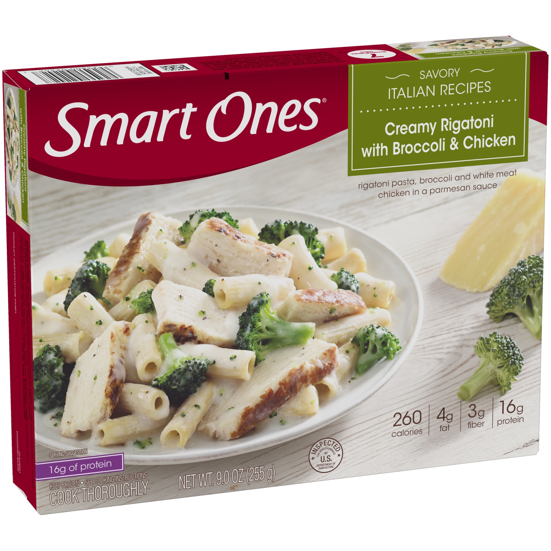 slide 4 of 8, Smart Ones Frozen Creamy Rigatoni with Broccoli & Chicken - 9oz, 