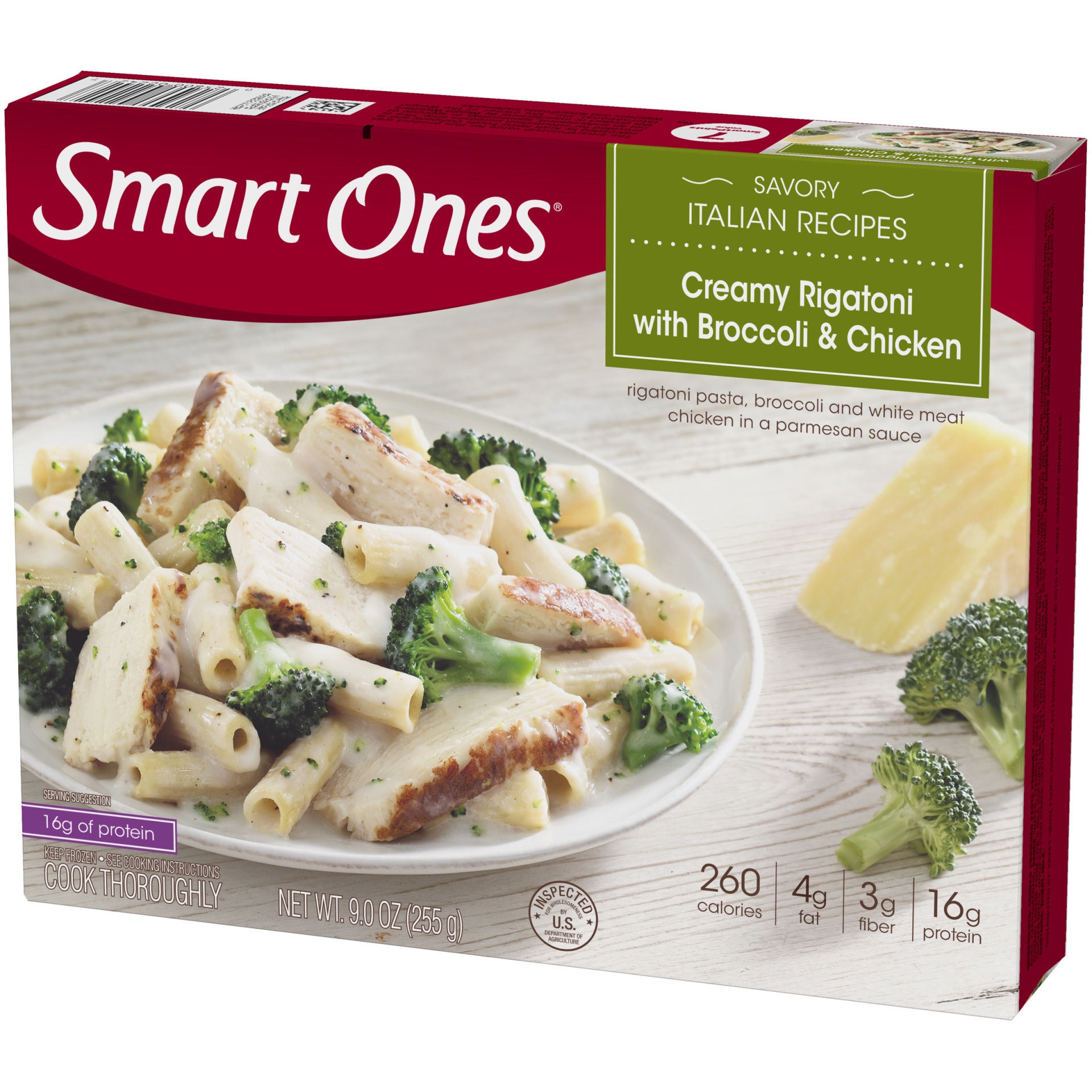 slide 5 of 8, Smart Ones Frozen Creamy Rigatoni with Broccoli & Chicken - 9oz, 