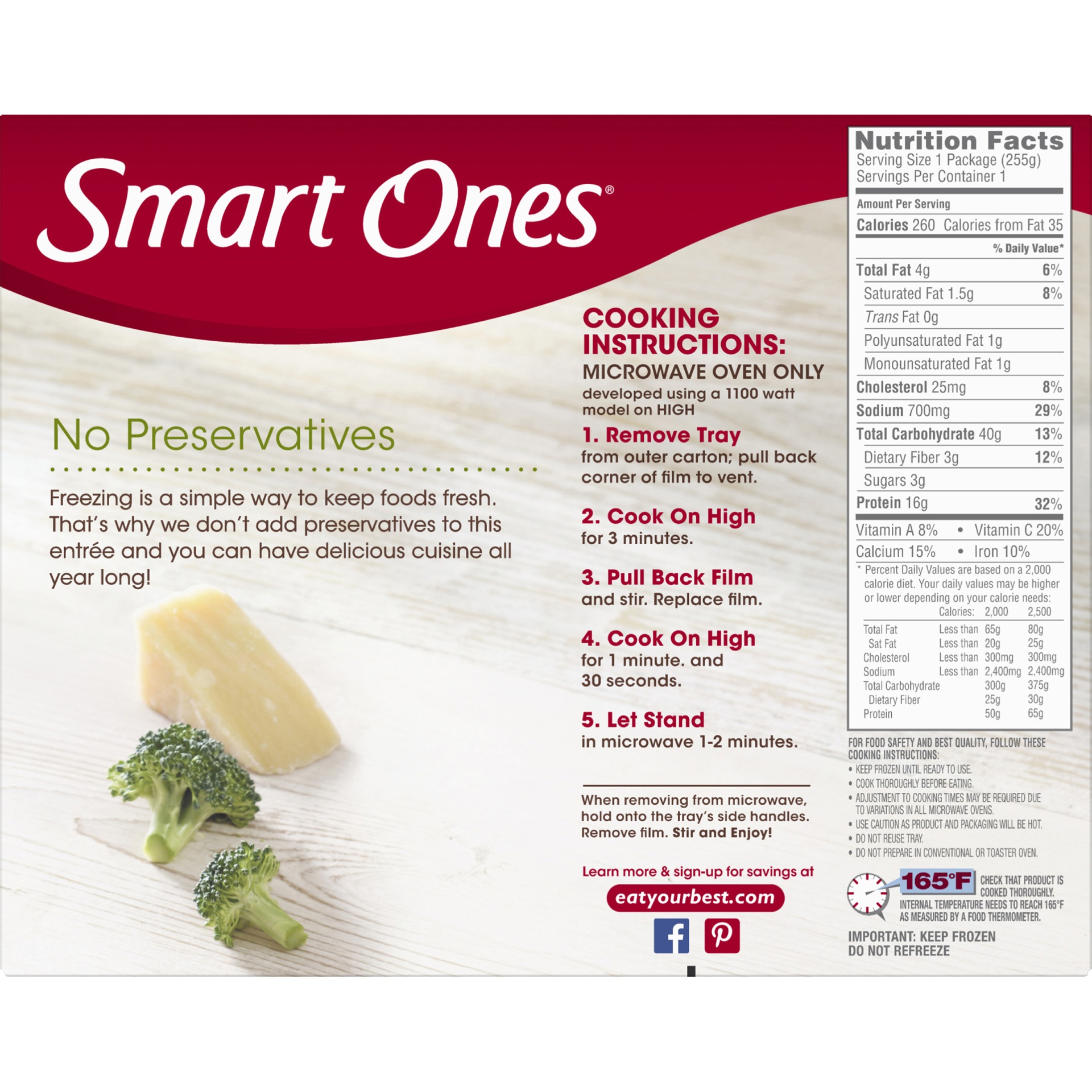slide 6 of 8, Smart Ones Frozen Creamy Rigatoni with Broccoli & Chicken - 9oz, 