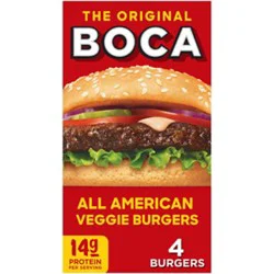 Boca All American Veggie Burgers - 4 Count