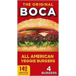 Boca All American Veggie Burgers - 4 Count