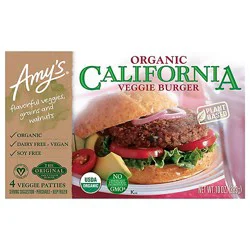 Amys Veggie Burger California Garden Vegetables - 4 Ea