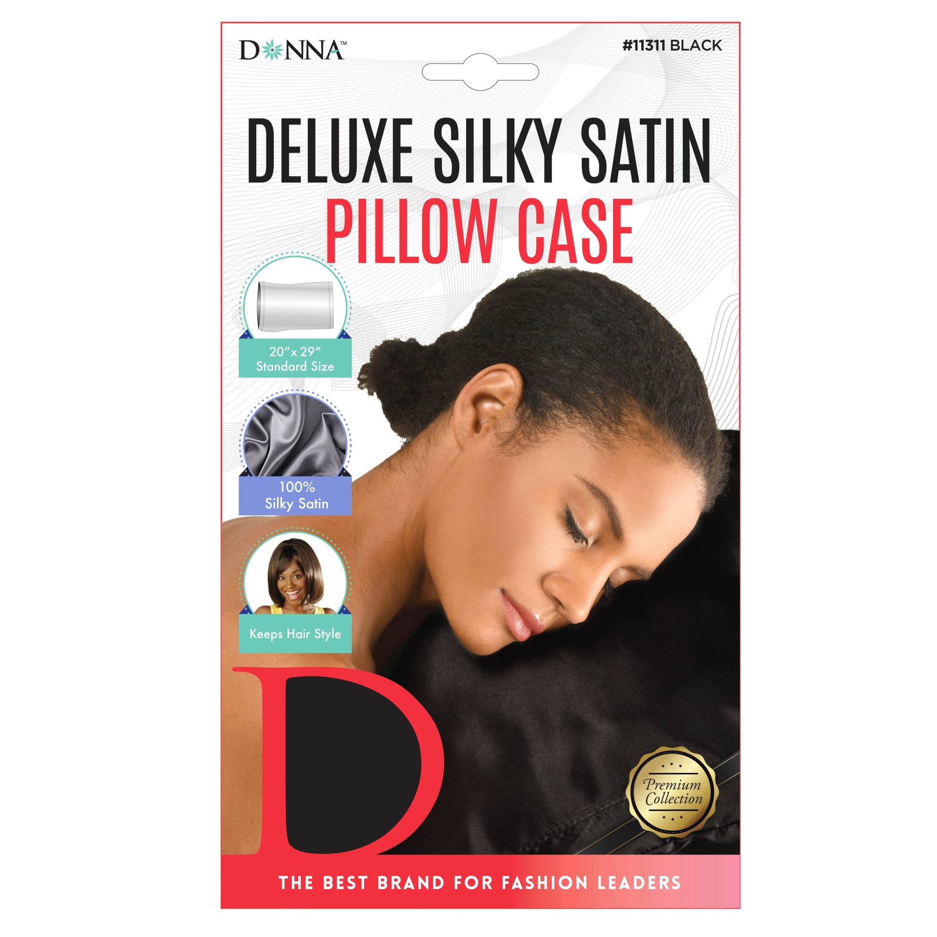 slide 1 of 1, Donna Deluxe Satin Pillow Cover, 1 ct