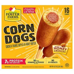 Foster Farms Honey Crunchy Flavor Corn Dogs 16 Count