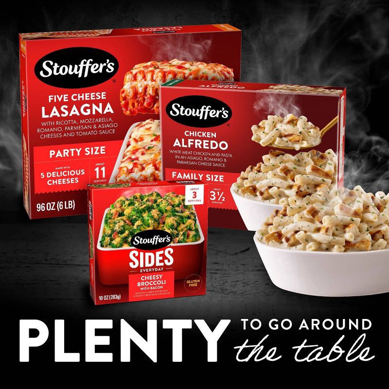 slide 5 of 9, Stouffer's Stouffers Family Size Chicken Alfredo Frozen Family Meal - 31oz​, 31 oz