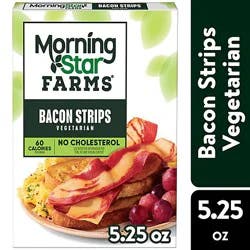 Morningstar Farms Veggie Breakfast Veggie Bacon Strips Original Vegetarian - 5.25 Oz