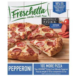 Freschetta Pizza Naturally Rising Crust Signature Pepperoni Frozen - 27.16 Oz