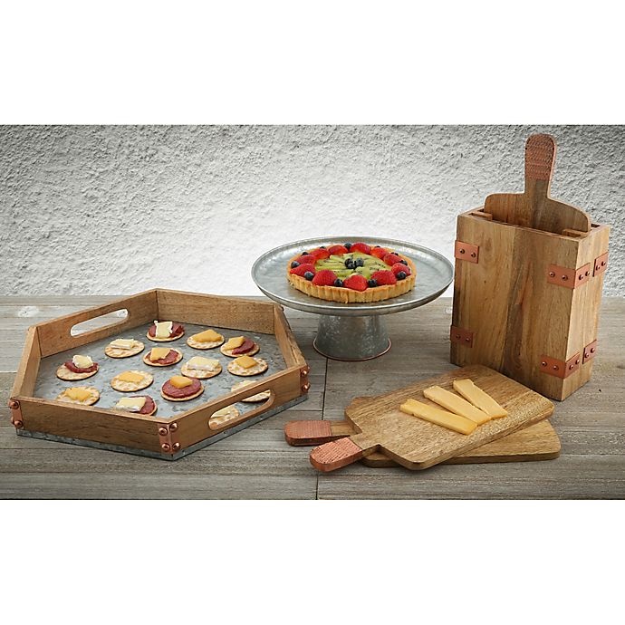 slide 2 of 2, Thirstystone4-Piece Mango Wood Serving Board Set, 1 ct