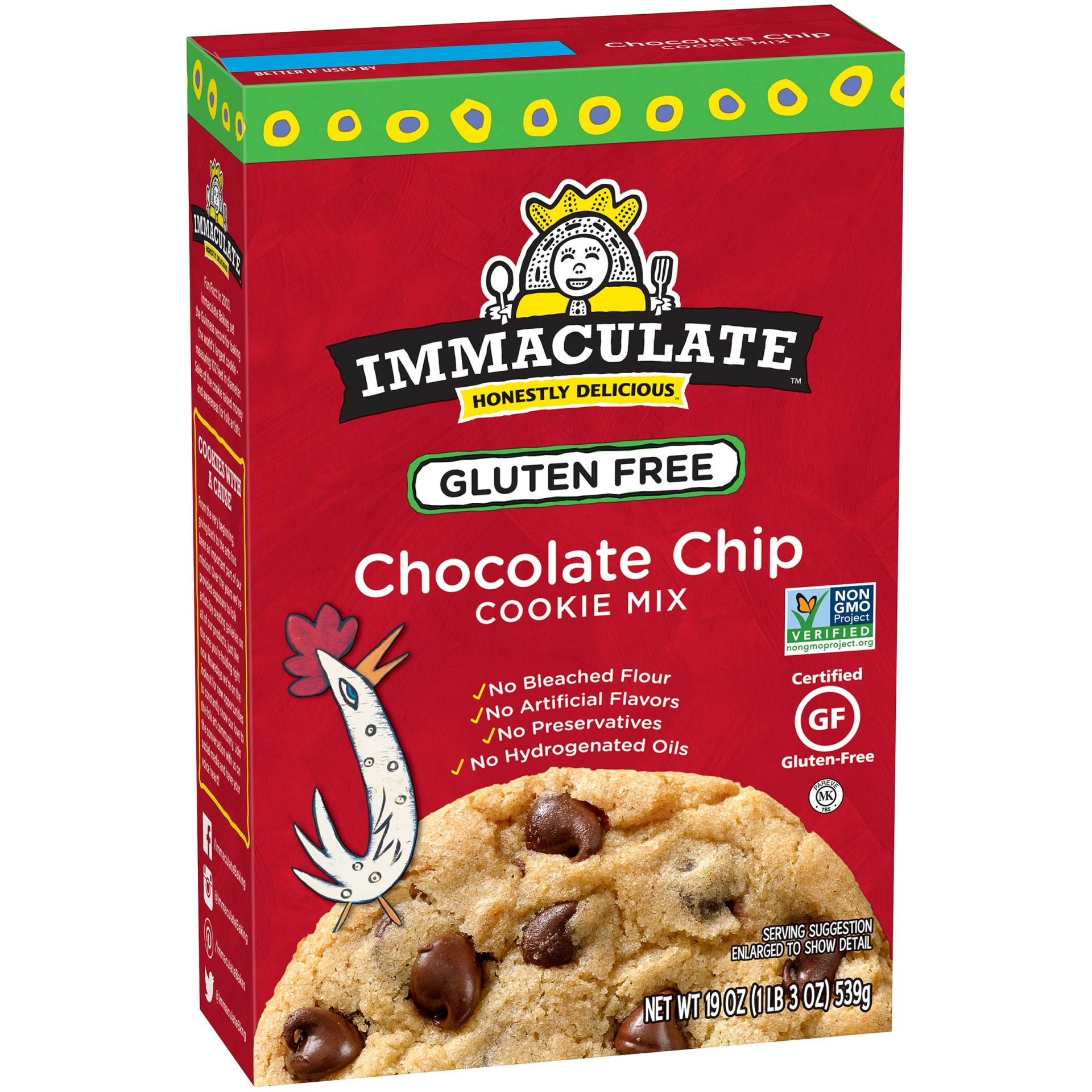 slide 1 of 1, Immaculate Gluten Free Chocolate Chip Cookie Mix, 17.5 oz