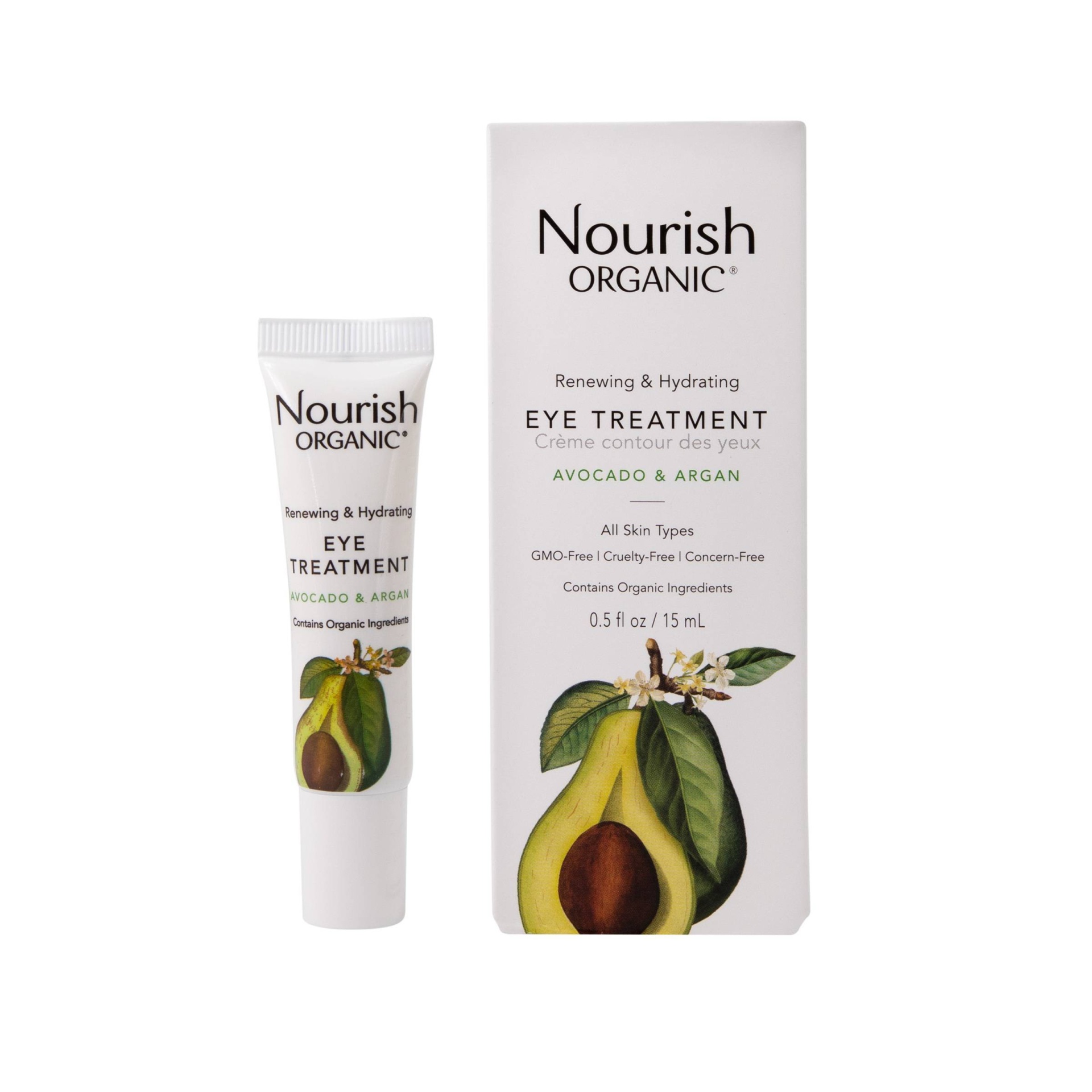 slide 1 of 3, Nourish Organic Renewing & Hydrating Eye Cream - Avocado & Argan, 0.5 fl oz