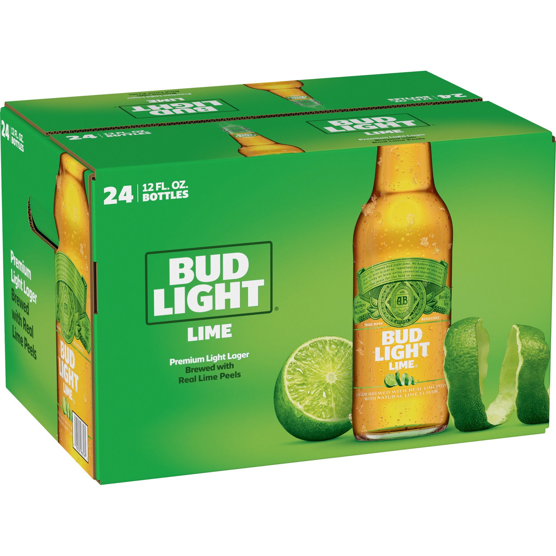 slide 2 of 3, Bud Light Lime Beer, 24 ct; 12 fl oz