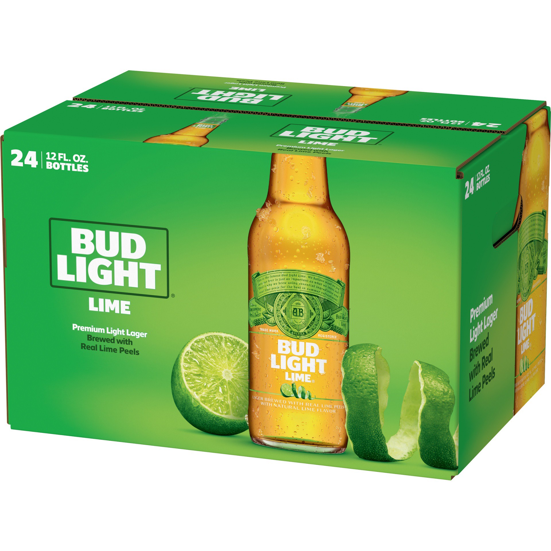 slide 3 of 3, Bud Light Lime Beer, 24 ct; 12 fl oz