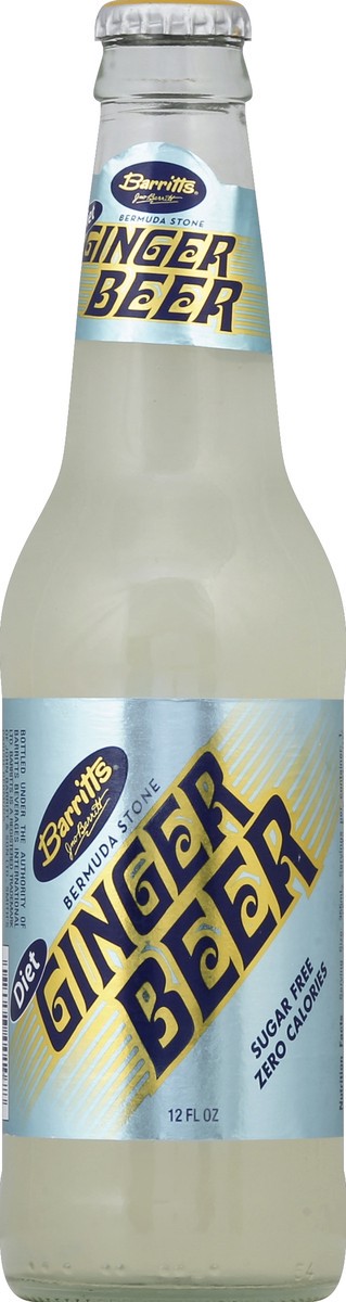slide 4 of 4, Barritt's Ginger Beer, Bermuda Stone, Diet, 12 oz