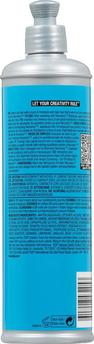 slide 8 of 9, Bed Head Recovery Moisture Rush Conditioner 13.53 fl oz, 13.53 oz