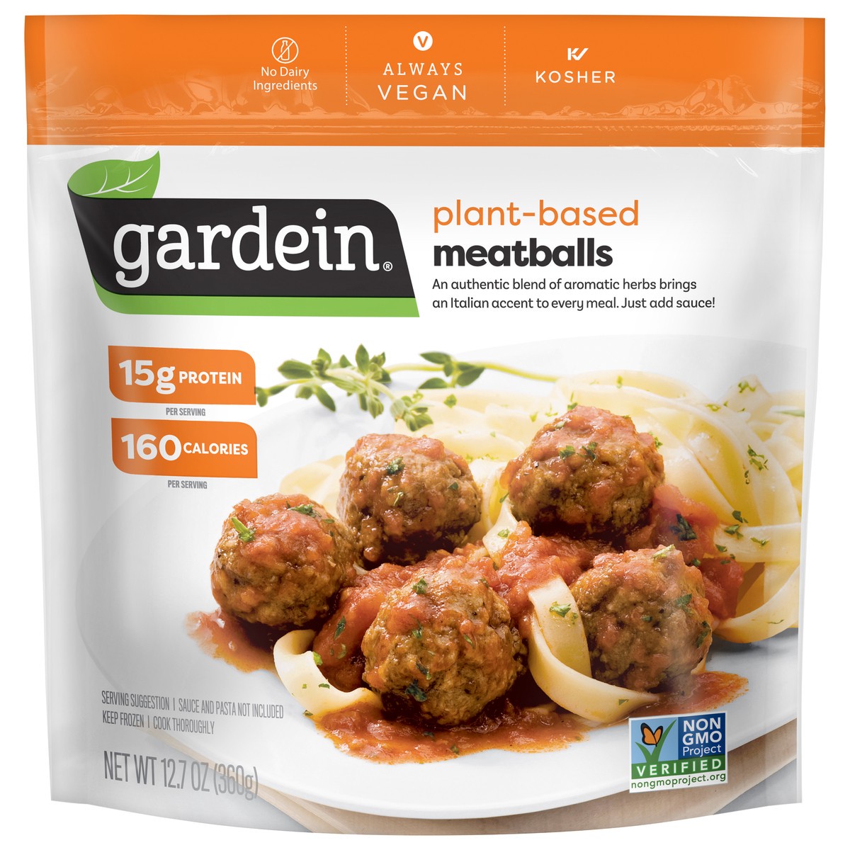 slide 1 of 5, Gardein Plant-Based Meatballs 12.7 oz, 12.7 oz