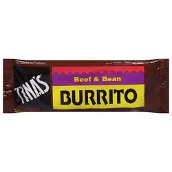 Tinas Frozen Food Burritos Beef & Bean - 4 Oz